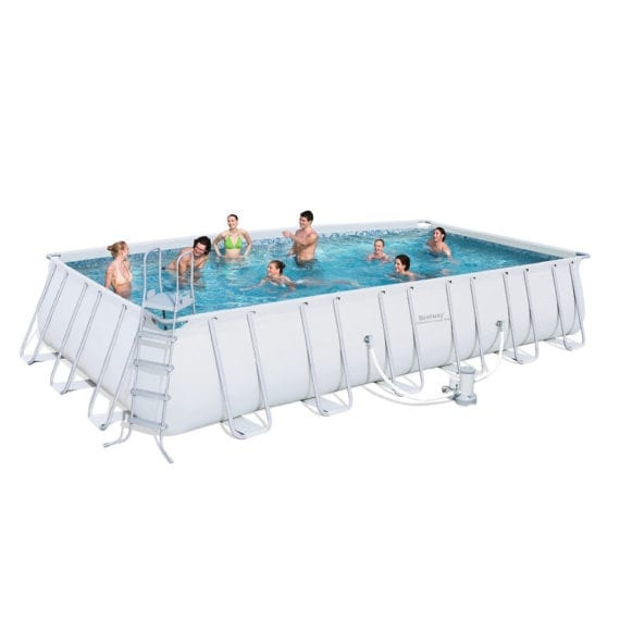Bestway Power Steel Rectangular Swimming Pool 7.32mx3.66mx1.32m