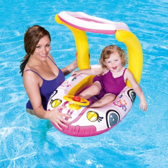 Bestway 98cm x 66cm UV Careful  Kiddie Car Float