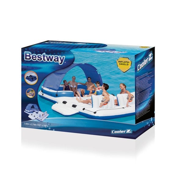 Bestway 3.89m x 2.74m Tropical Breeze Floating Island