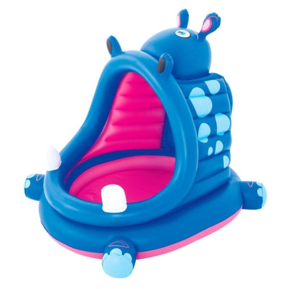 Bestway 1.12m x 99cm x 97cm Covered Hippo Baby Pool