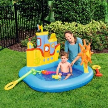 Bestway 1.40m x 1.30m x1.04m Tug Boat Play Pool