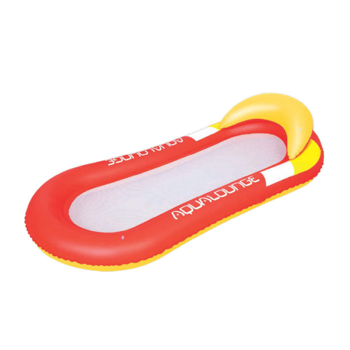 aqua lounge float with headrest