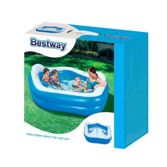 Bestway 2.13m x 2.07m x 69cm Pentagon Family Fun Pool