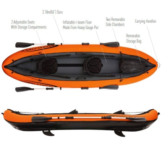 Bestway 3.30m x 94cm Hydro-Force Kayaks Ventura