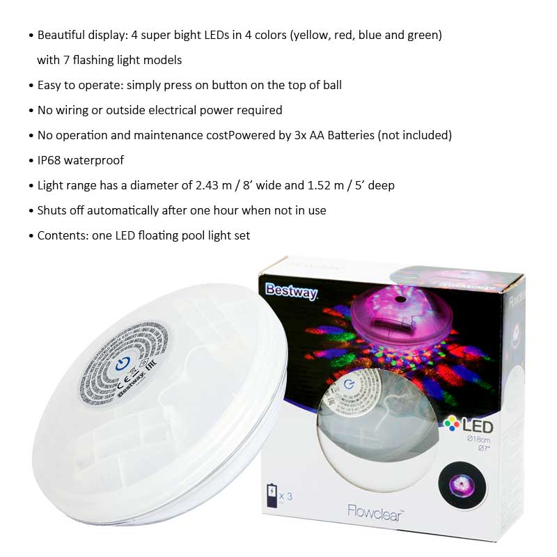 bestway inflatable led lounger