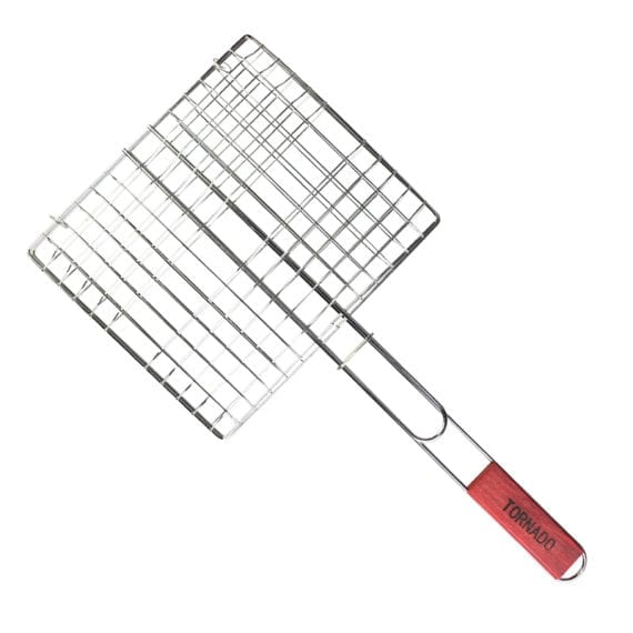 46.5CM Stainless Steel BBQ Grill Vegetable Veggie Clip